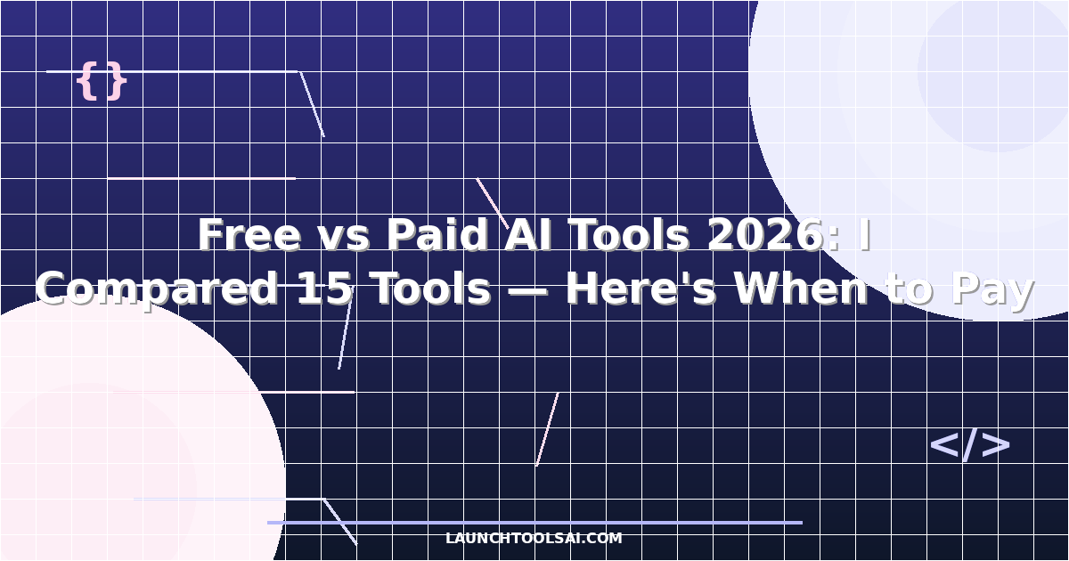 Free vs Paid AI Tools 2026: I Compared 15 Tools — Here's When to Pay