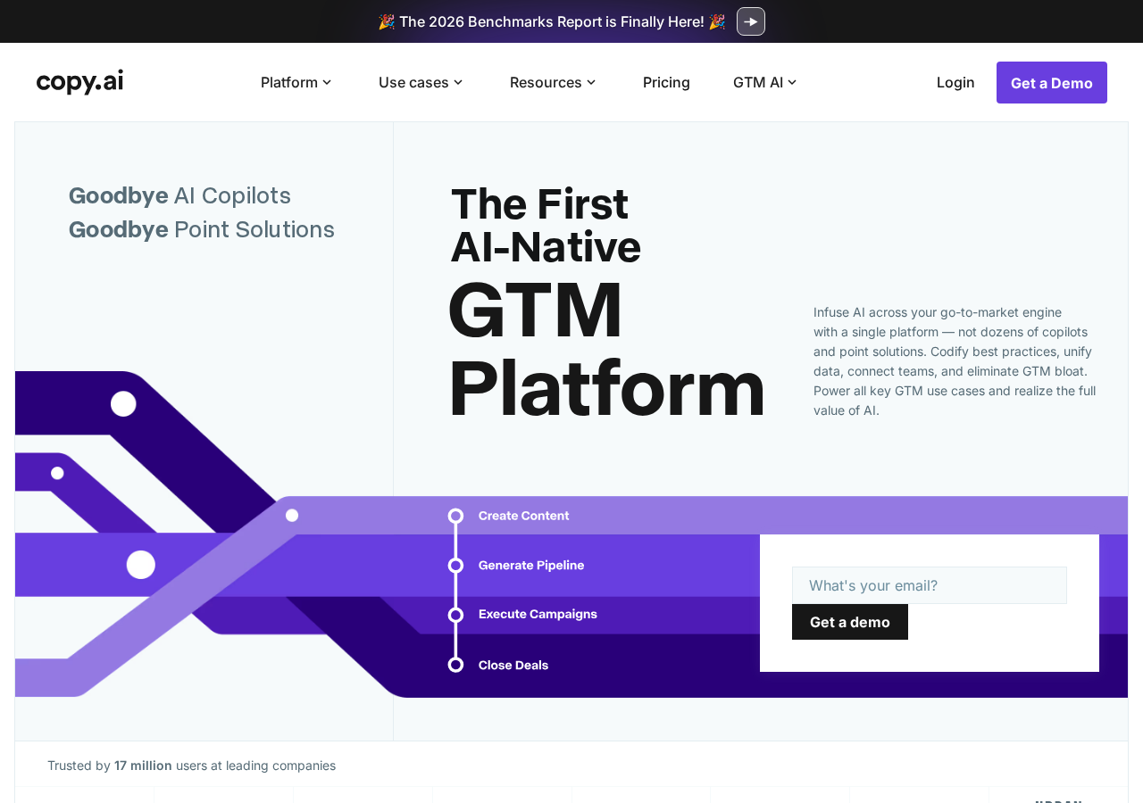 Copy.ai workflow builder interface