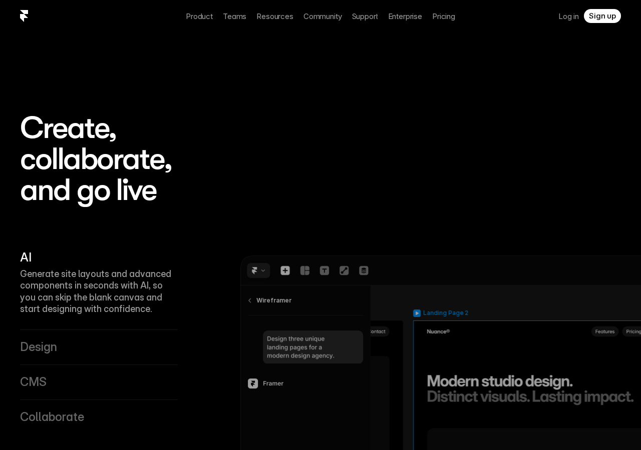 Framer pricing page
